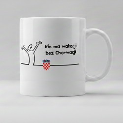 Kubek Nie ma wakacji bez Chorwacji – z humorem i herbem | Droga do Chorwacji