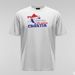 Koszulka See You in Croatia – dla par i ekipy, męska i damska | Droga do Chorwacji