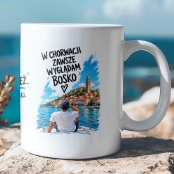 Kubek W Chorwacji wyglądam bosko męski | Droga do Chorwacji